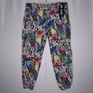 VIP Cargo Jogger Pants 15/16‎ Women Graffiti Multicolor Graphic Elastic Pullon